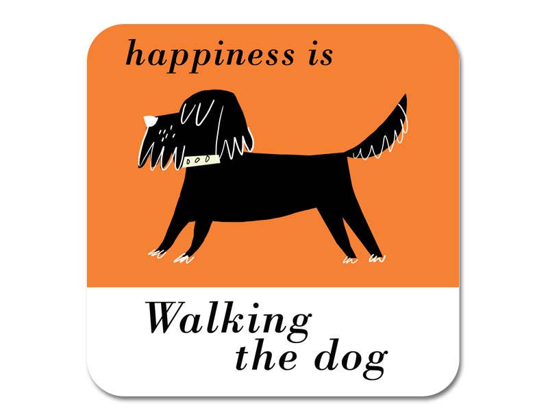 Black Scruffy Dog Coaster