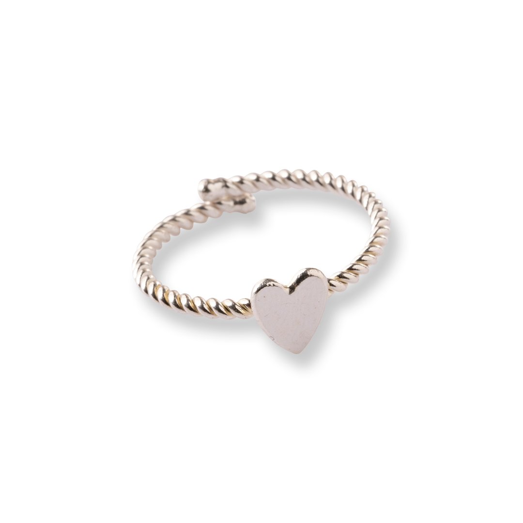 A beautiful Story Vintage Silver Heart ring