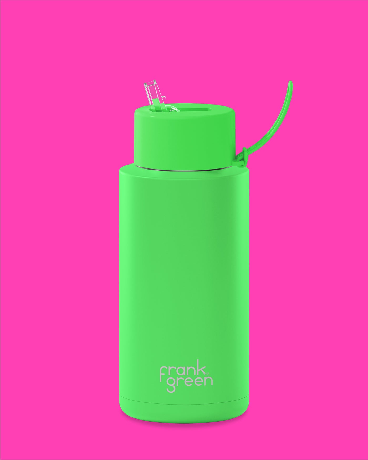 Neon Green Frank Green 34 oz Waterbottle