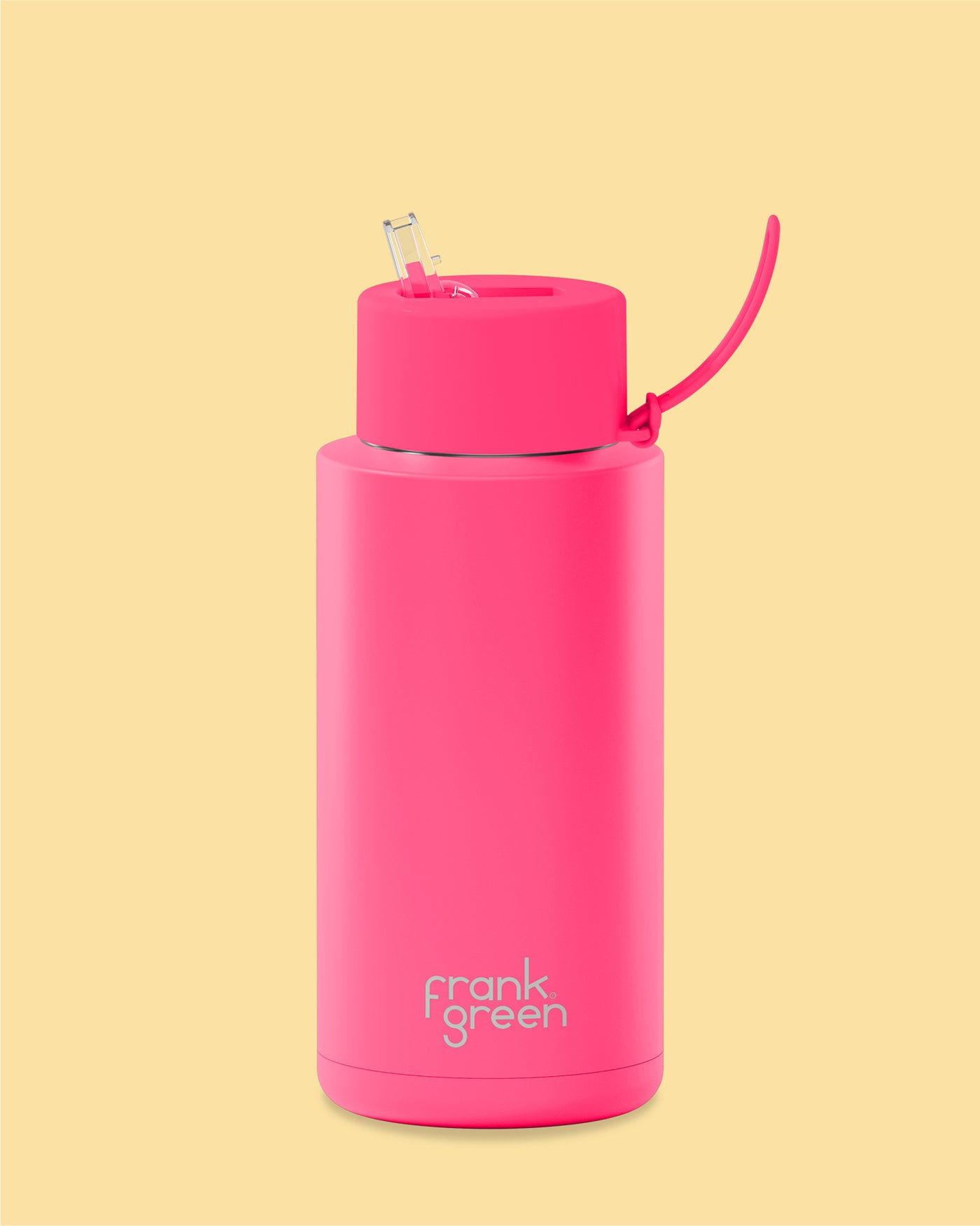 Neon Pink Frank Green 34 oz Waterbottle