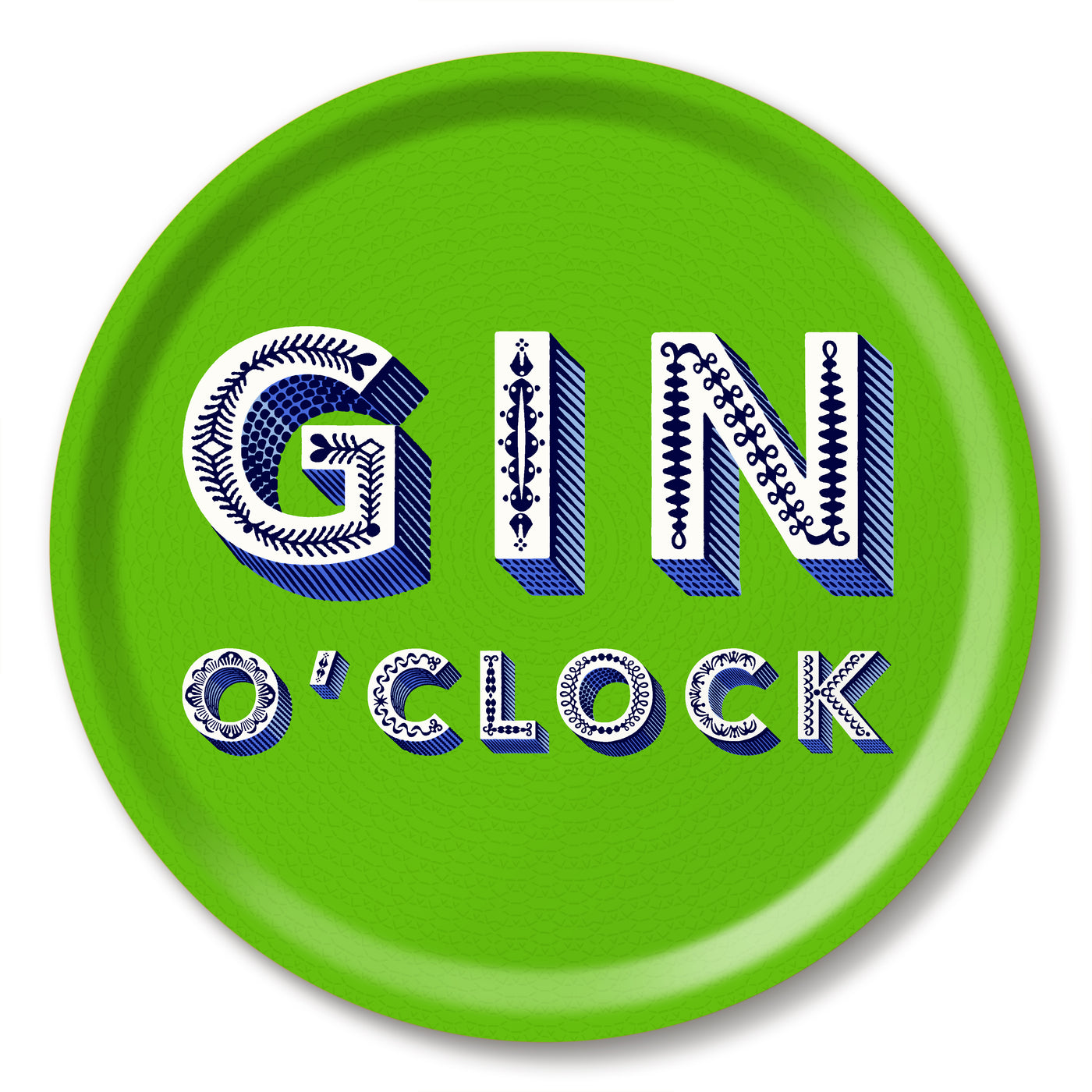 Gin O'Clock tray