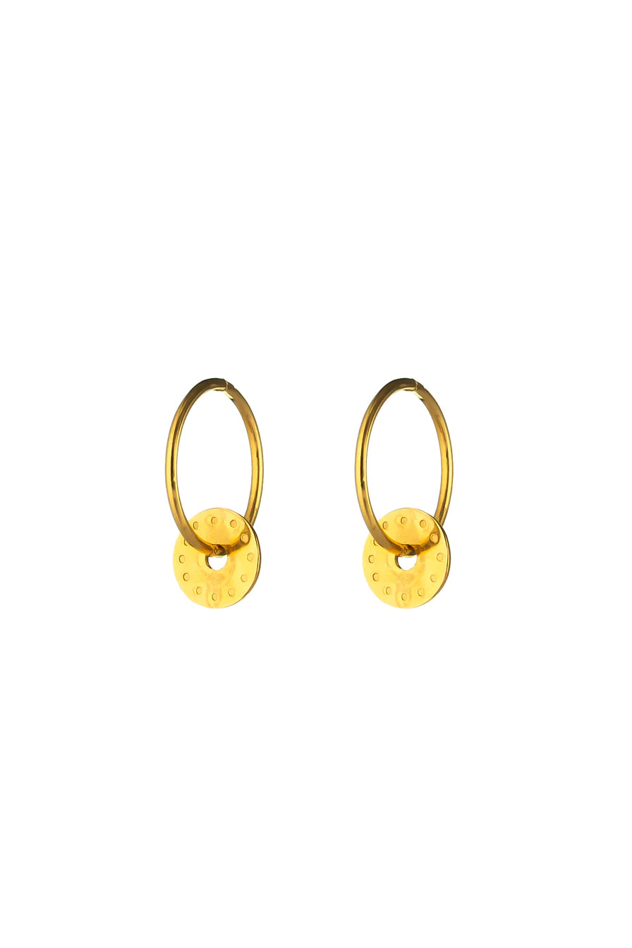Gold Oslo Hoop