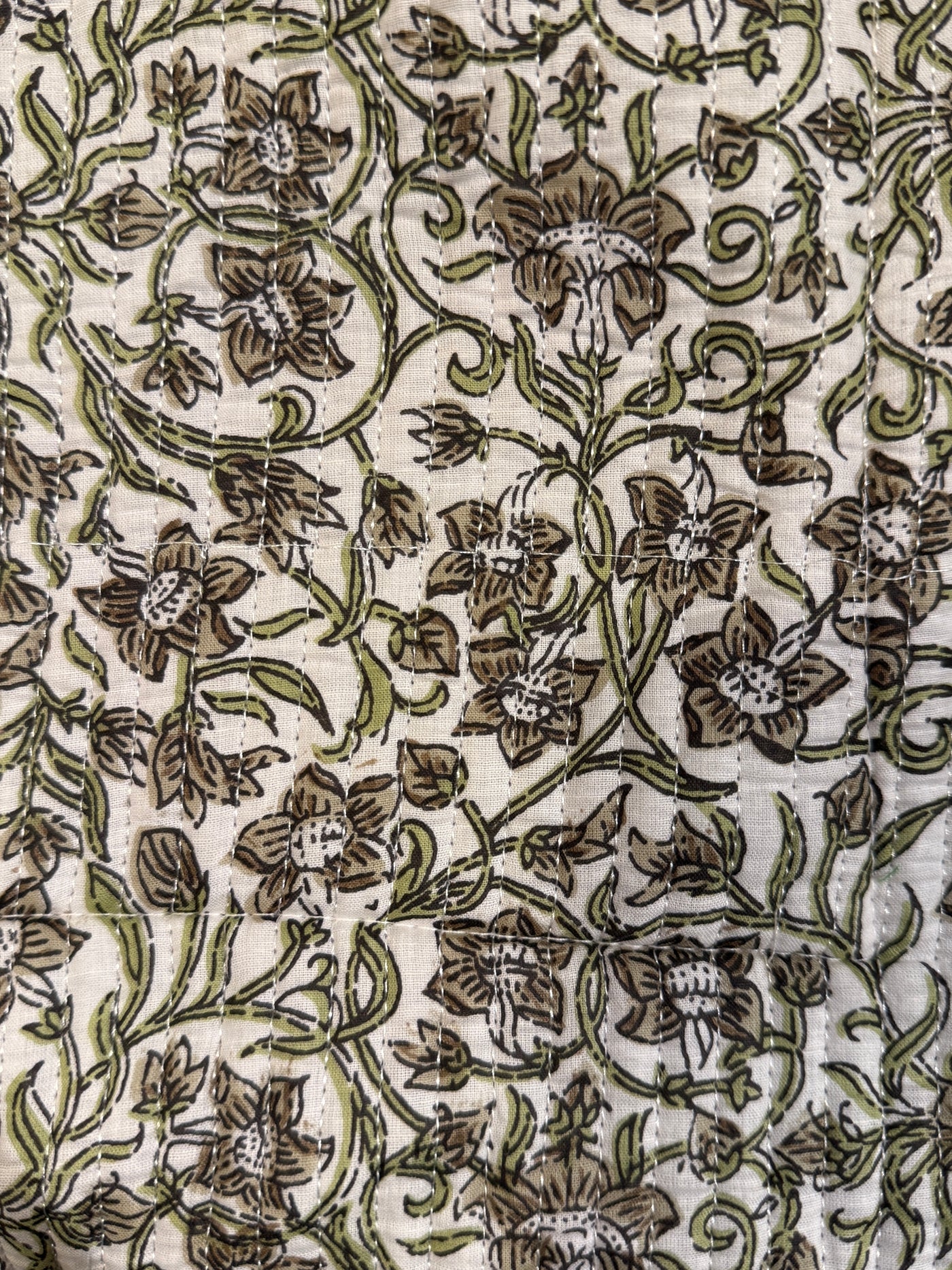 Green Grey Jasmine Tote Bag