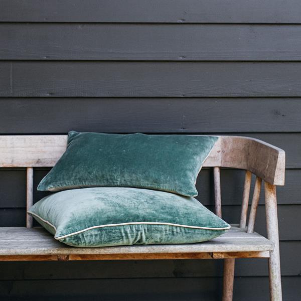 Sea Green Velvet Cushion