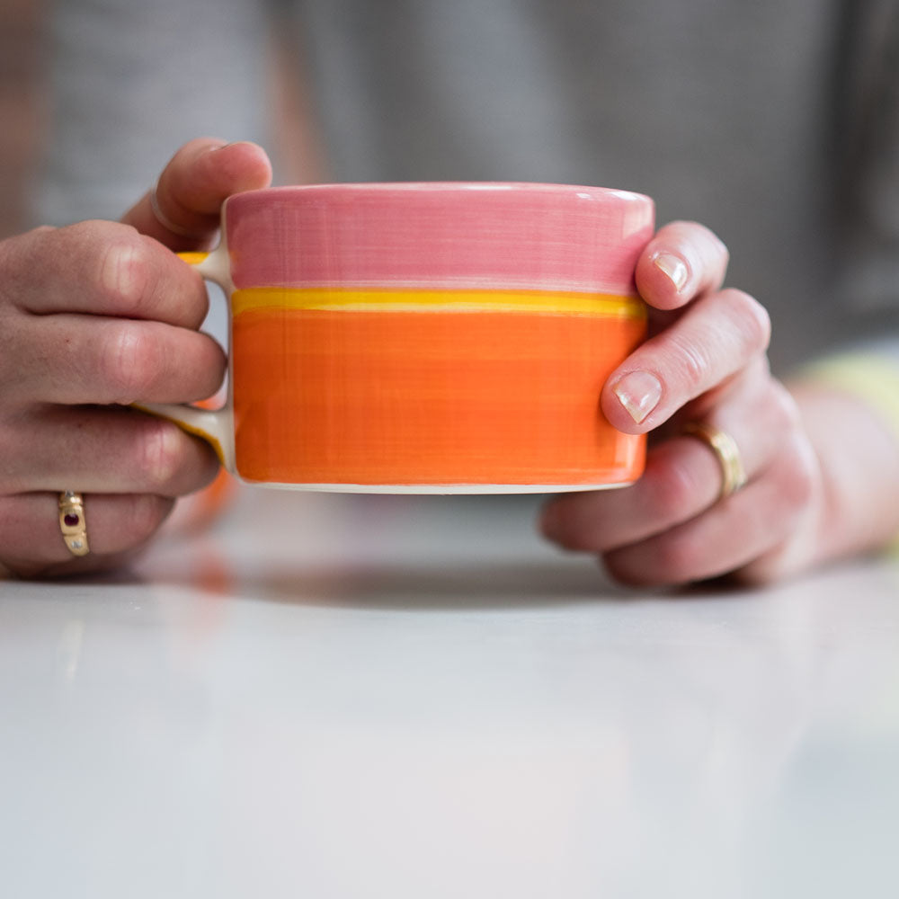 Sunrise Striped Mug