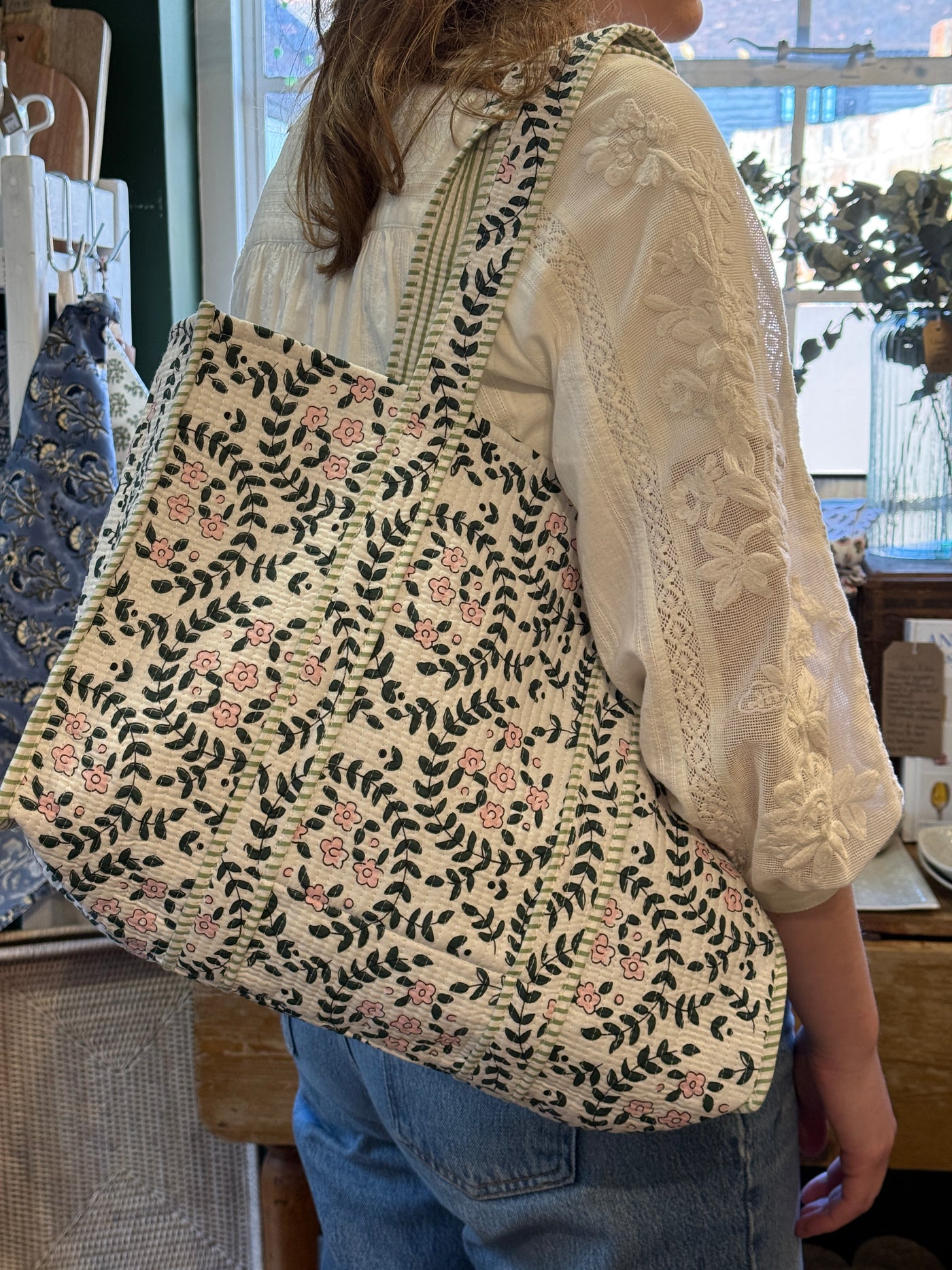 Pink Blossom Small Tote Bag