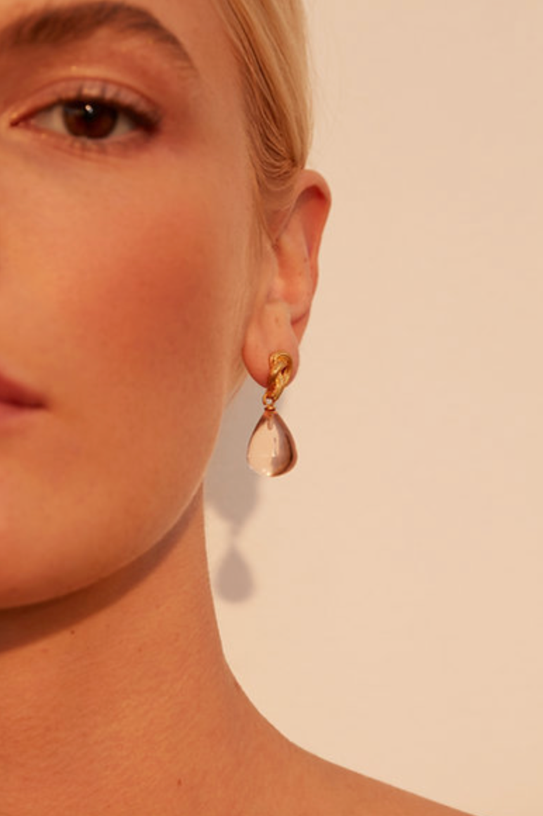 SHYLA SYNTHEA EARRINGS CHAMPAGNE