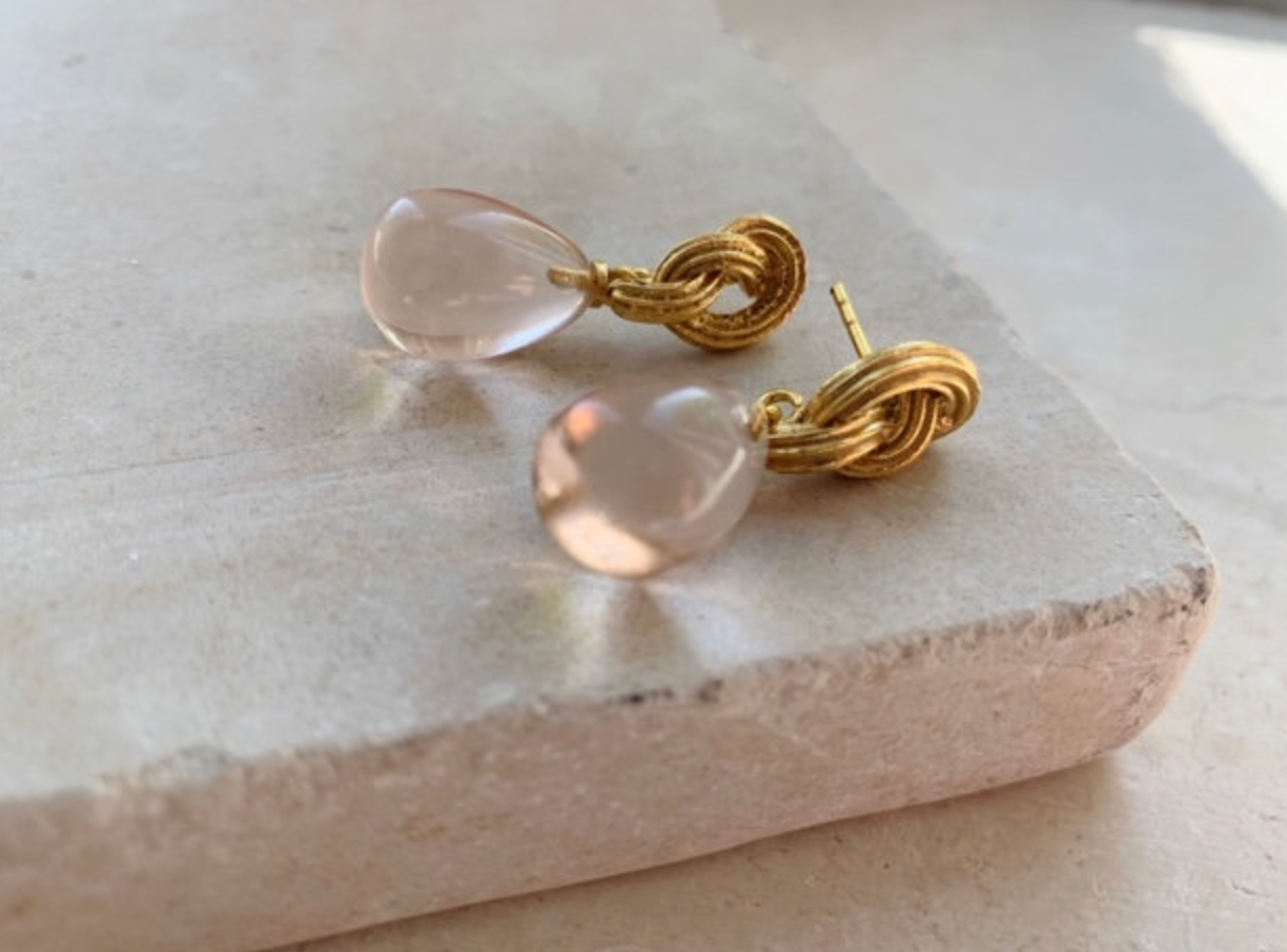 SHYLA SYNTHEA EARRINGS CHAMPAGNE