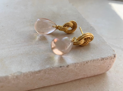 SHYLA SYNTHEA EARRINGS CHAMPAGNE