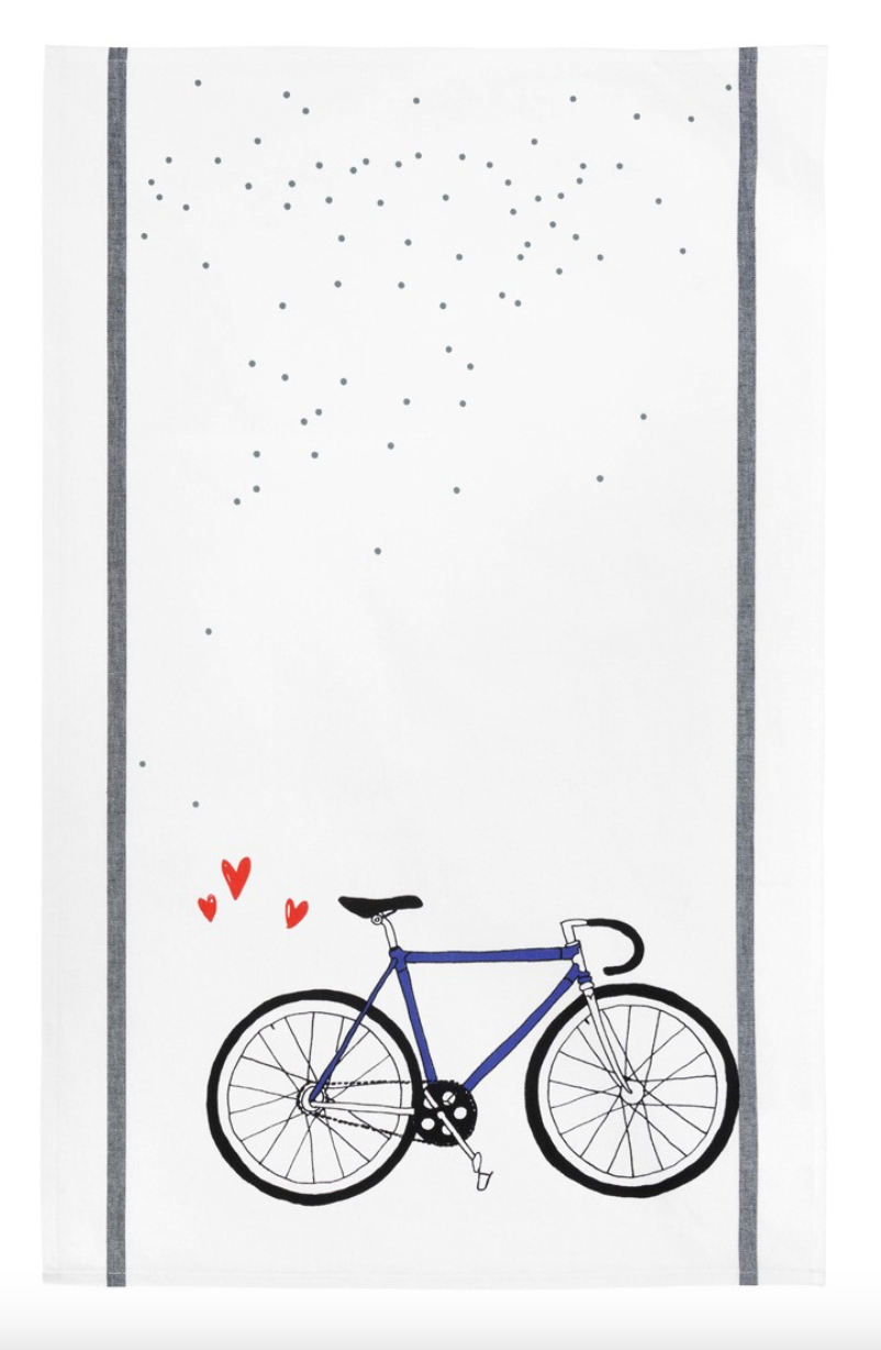 Cotton Tea Towel - Bike