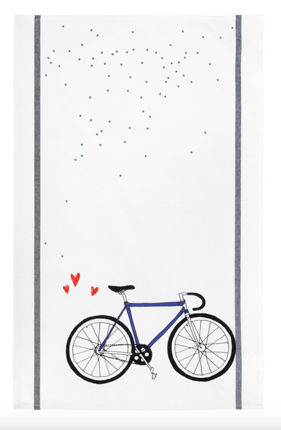 Cotton Tea Towel - Bike