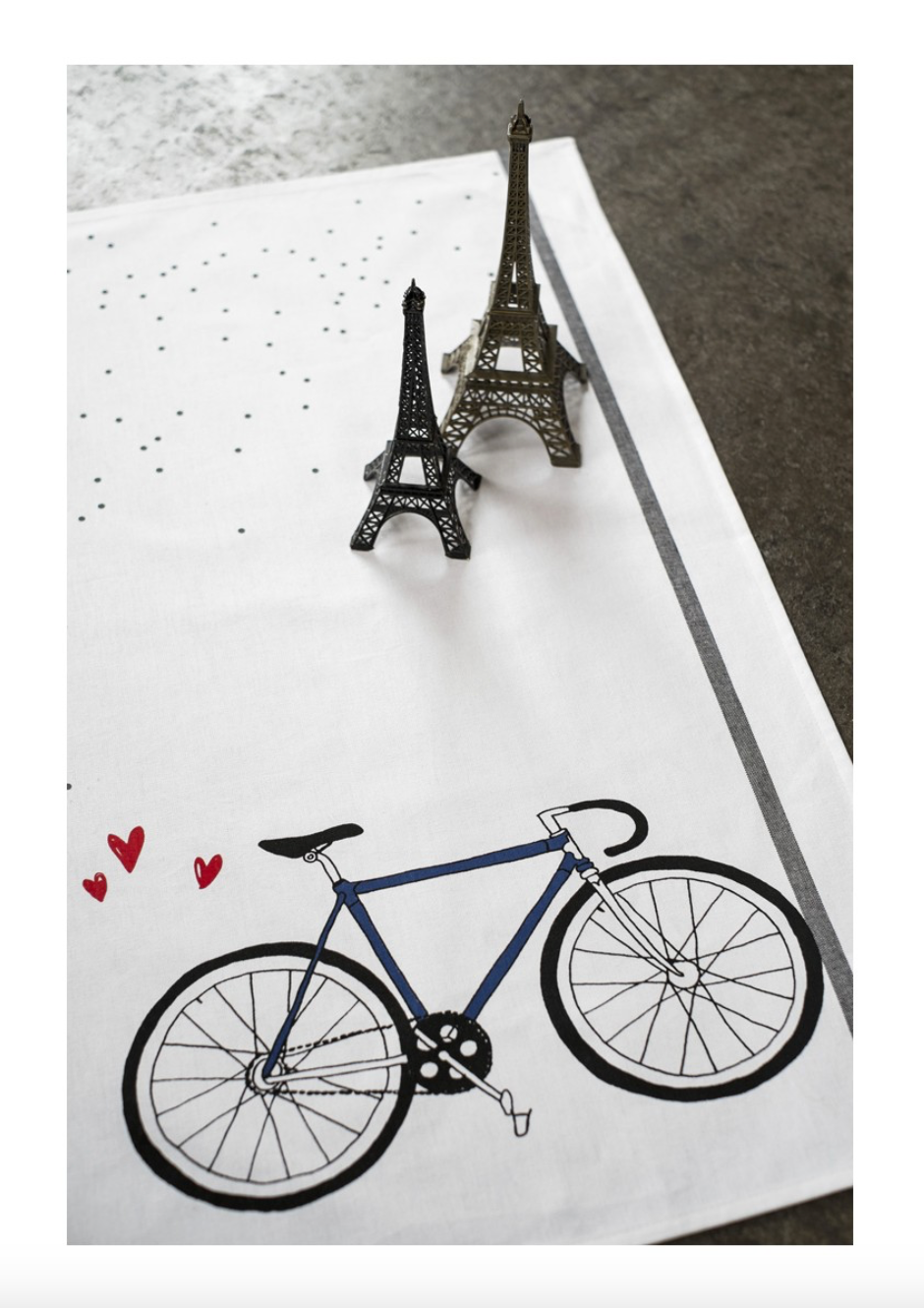 Cotton Tea Towel - Bike