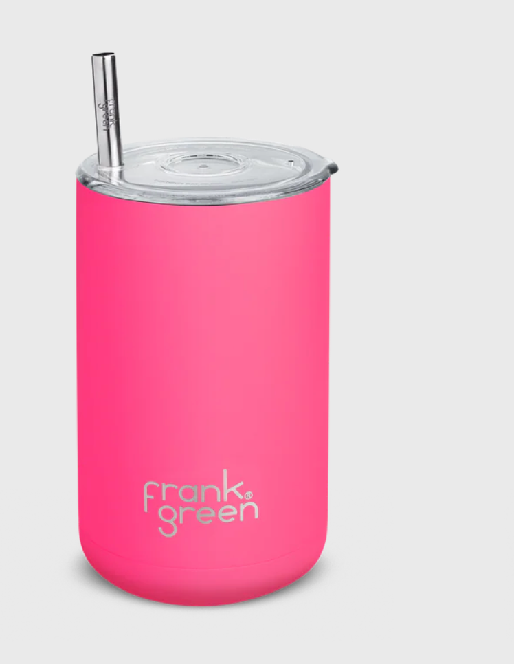 Frank Green Neon Pink Ice Coffee Cup