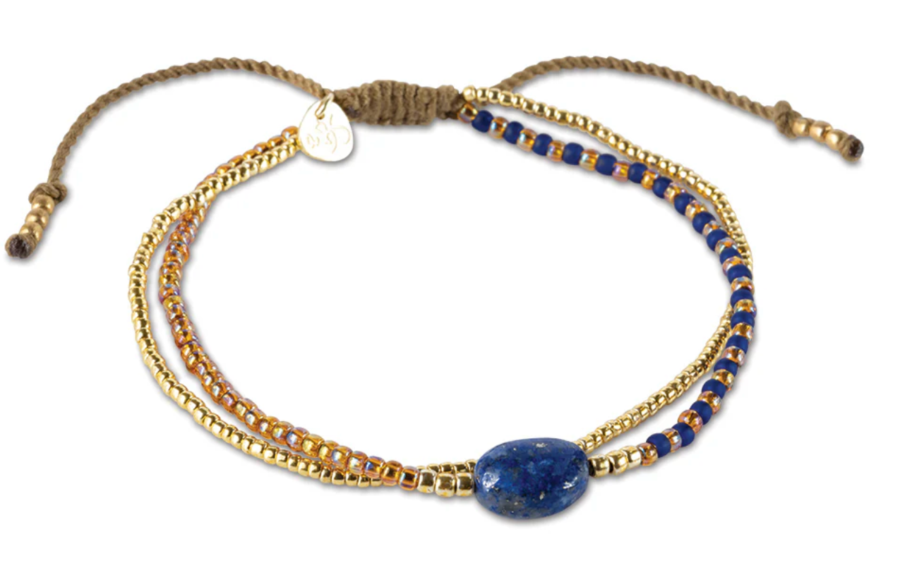 A Beautiful Story Soothing lapis Lazuli Bracelet