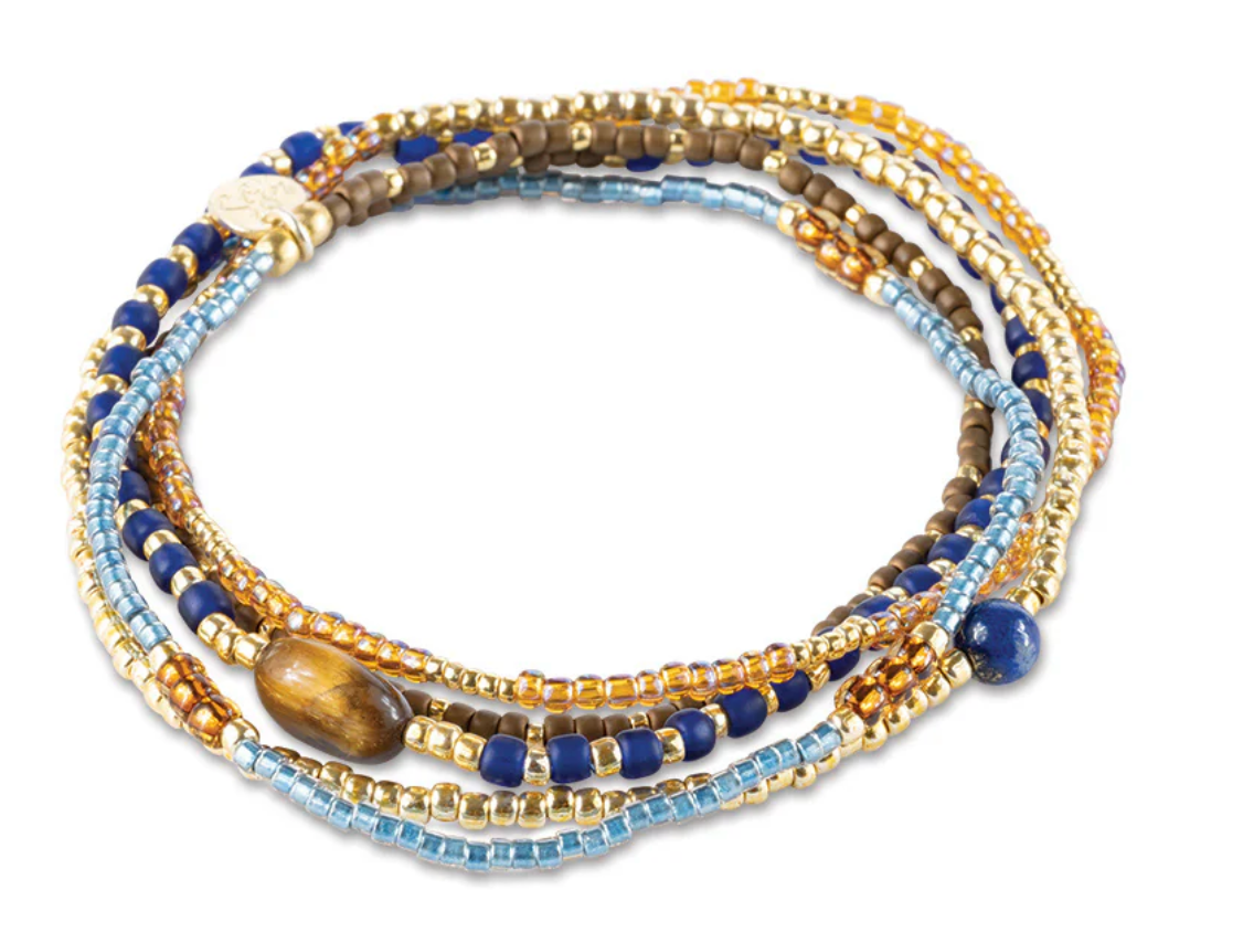 A Beautiful Story Lapis Lazuli Tiger Eye Bracelet