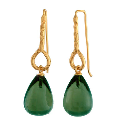 SHYLA HELENA EMERALD EARRINGS