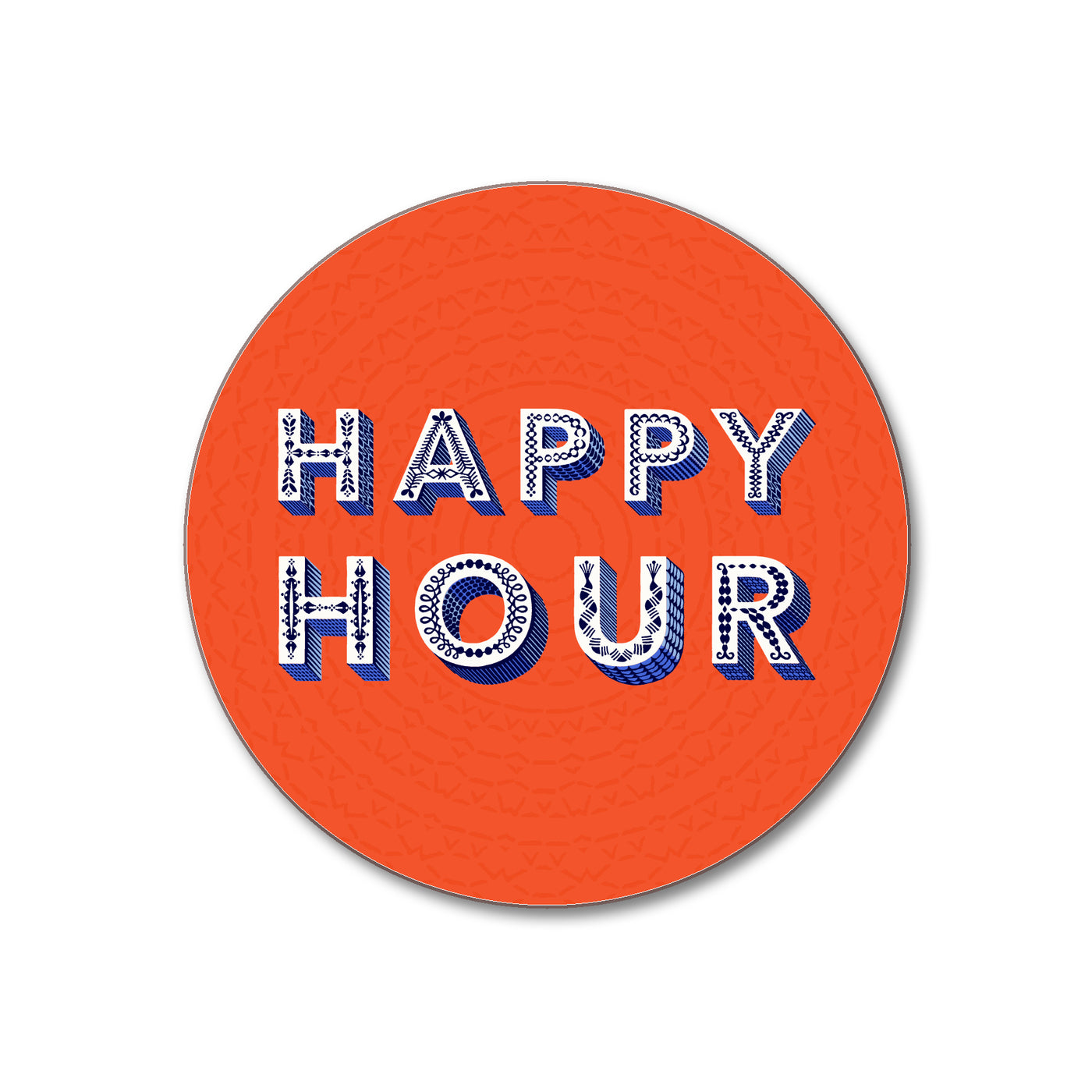 Jamida orange 'Happy Hour' coaster