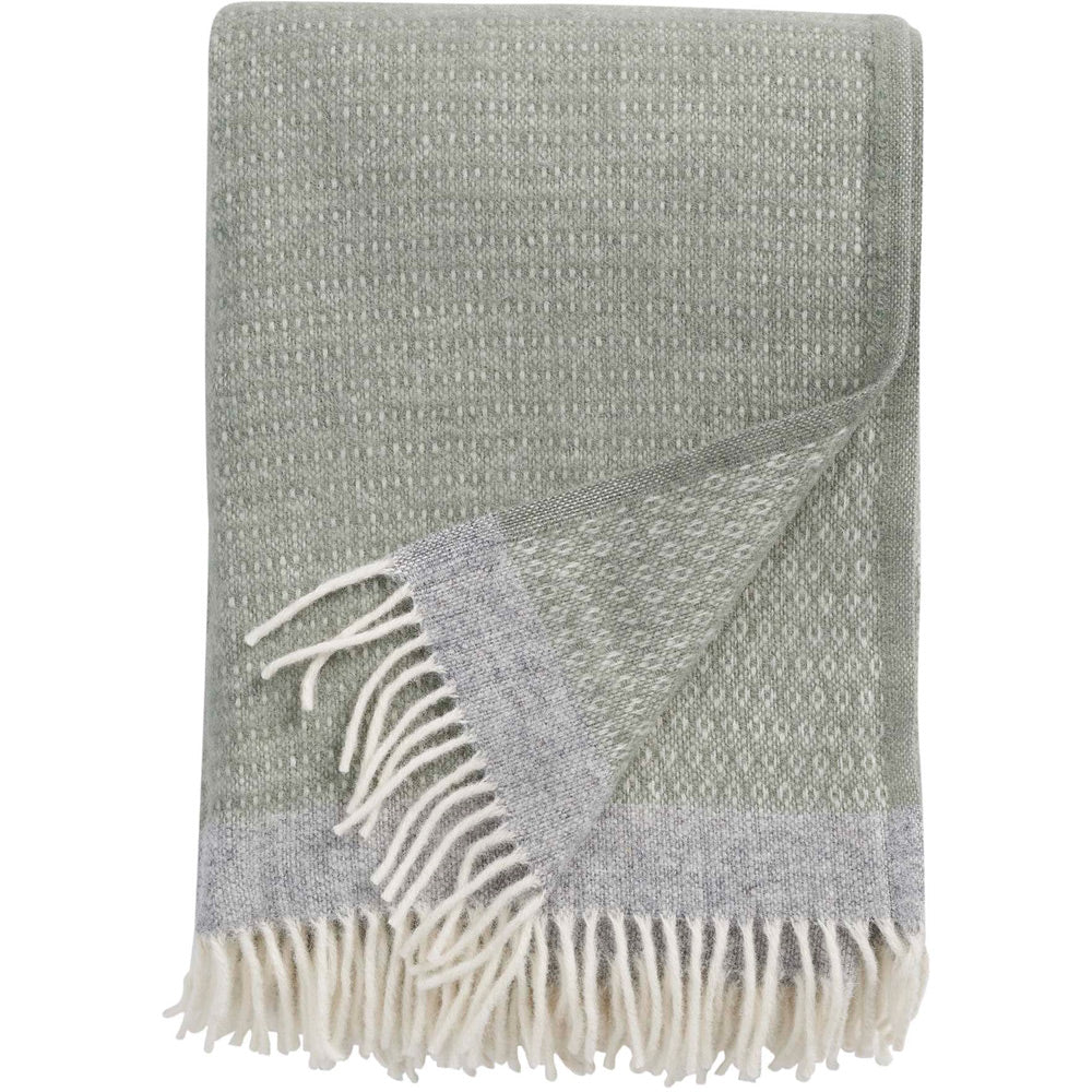 Sage Pure wool throw