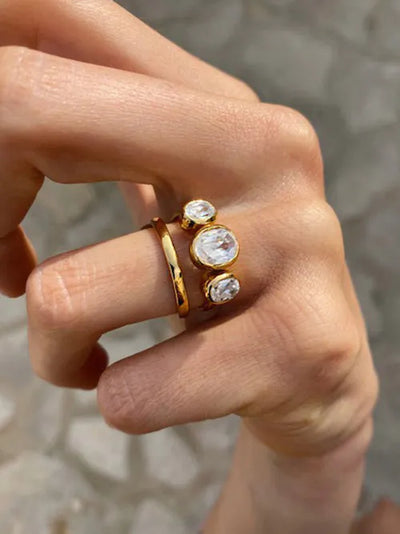 Isla Clear Stone Ring
