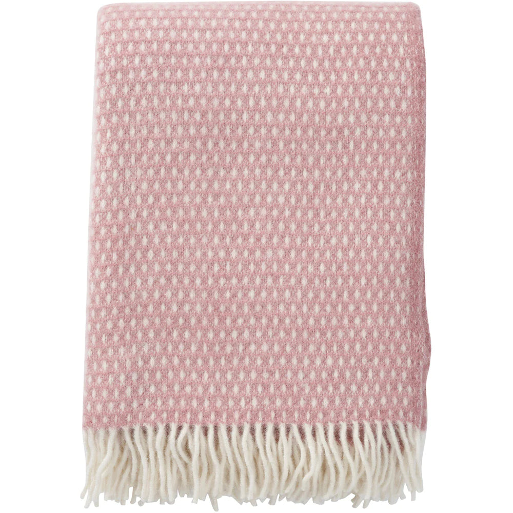 Dusky Pink Pure wool throw