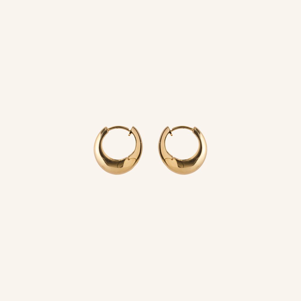 Pernille Corydon Gold Mini Glibe Huggies