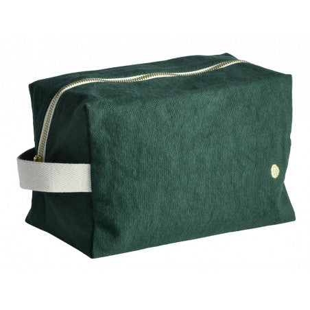 Large Cube Toiletry Bag Dark green