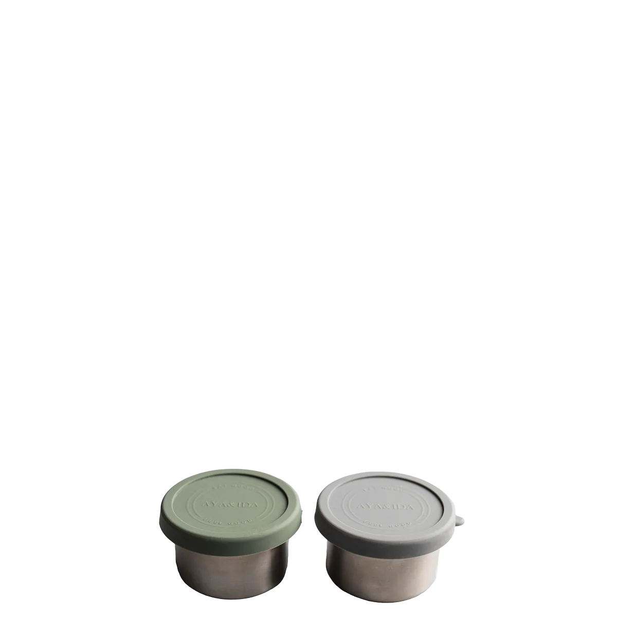 Aya & Ida Dark Grey/ Tropical Green Snack Container