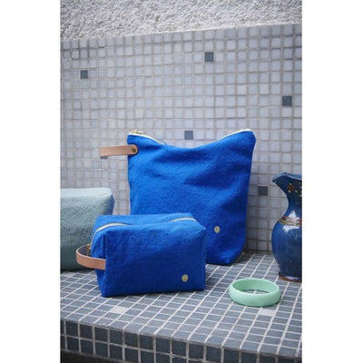 Large Cube Toiletry Bag - Marine Blue