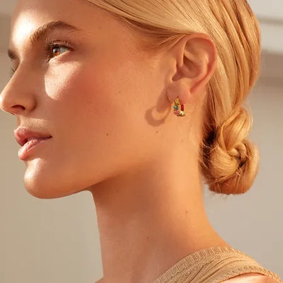 Shyla Nila Huggie earrings.