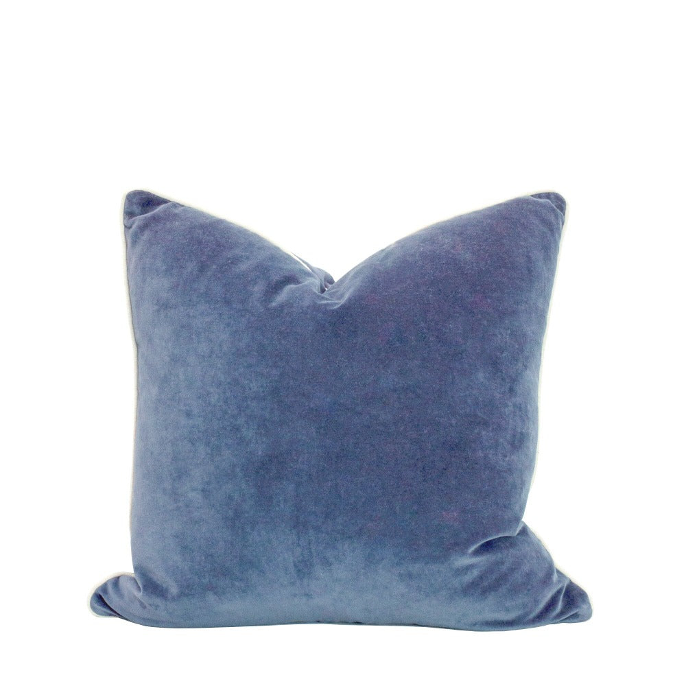 Ice Blue Velvet Cushion