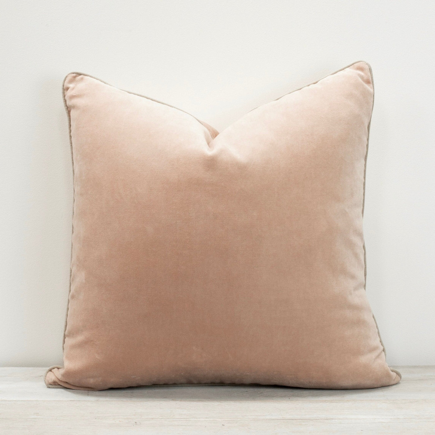 Shell Pink Velvet Cushion