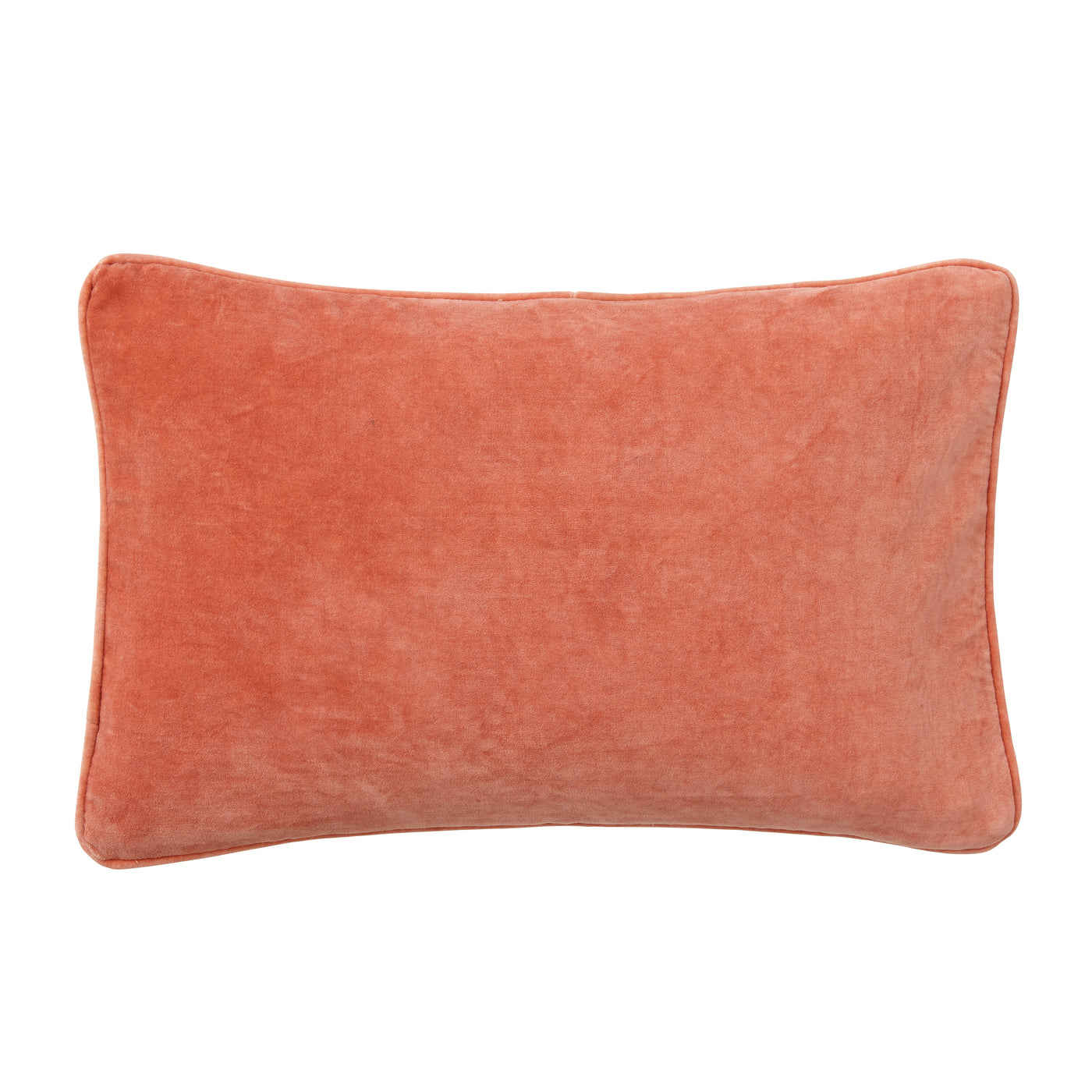 Rectangular Velvet Cushion - Coral
