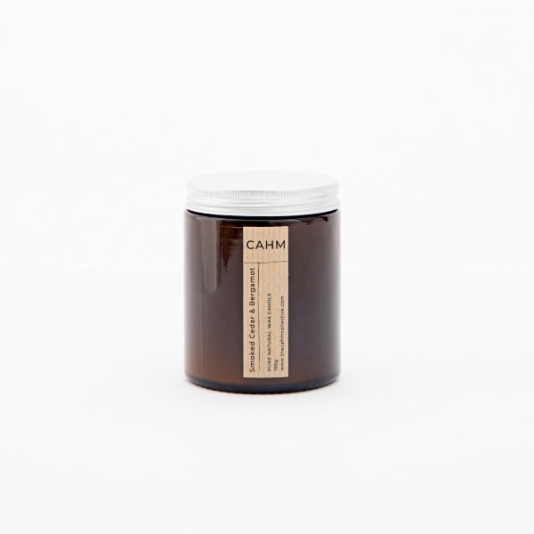 CAHM  Smoked Cedar & Bergamot Scented Candle