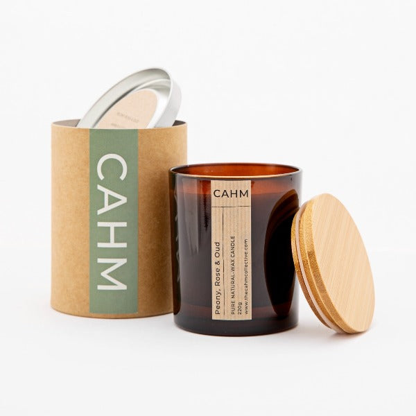 CAHM Peony, Rose & Oud Luxury Candle
