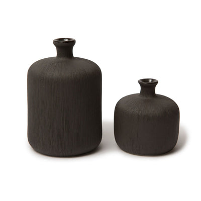 Petit Dark Grey Bottle Vase.
