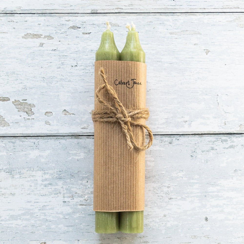 Dinner Candle Bunch - Sage Green