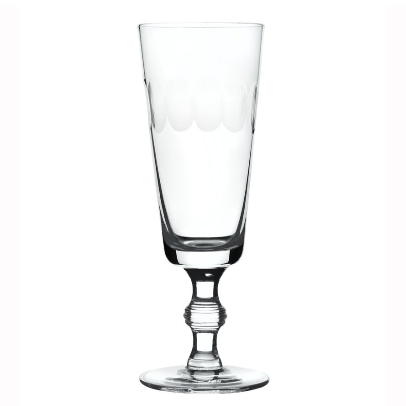 Crystal Champagne Flutes Lens Design