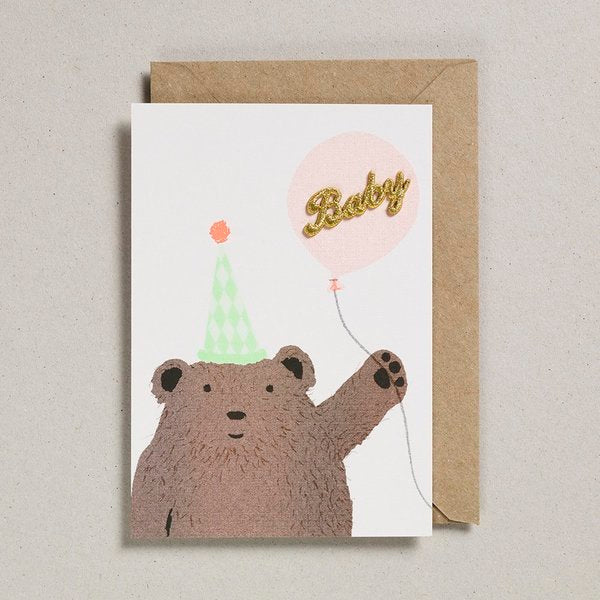 Bear & Baby Balloon  Petra Boase Card