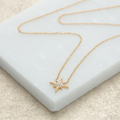 Gold Starburst Necklace