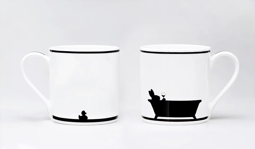 Bath time Rabbit Mug - Fine Bone China