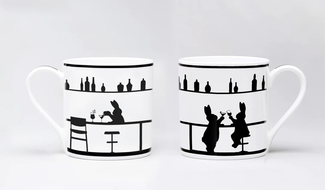 Cocktail Rabbit Mug - Fine Bone China