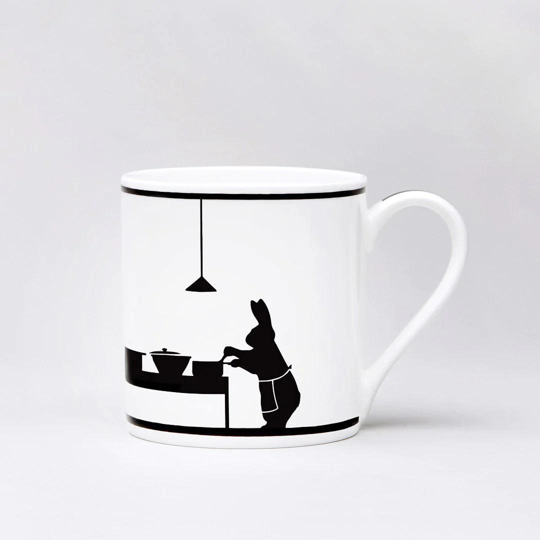 Cooking Rabbit Mug - Fine Bone China