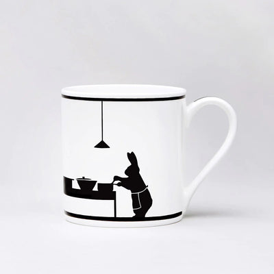 Cooking Rabbit Mug - Fine Bone China