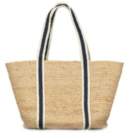 Long Handle Handle Navy / Natural Tote