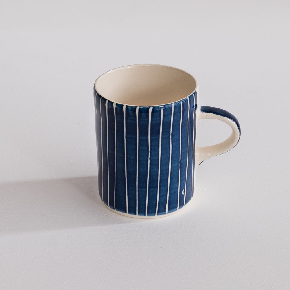 Navy Musango Demi Striped Mug