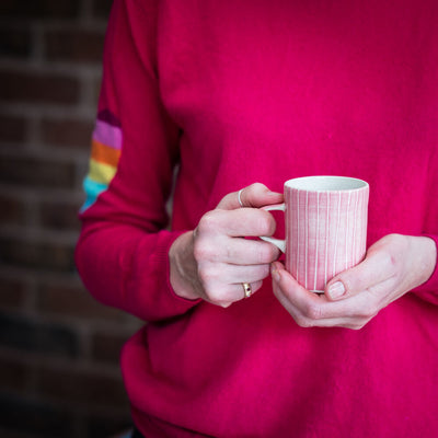 Pink Musango Demi striped Mug