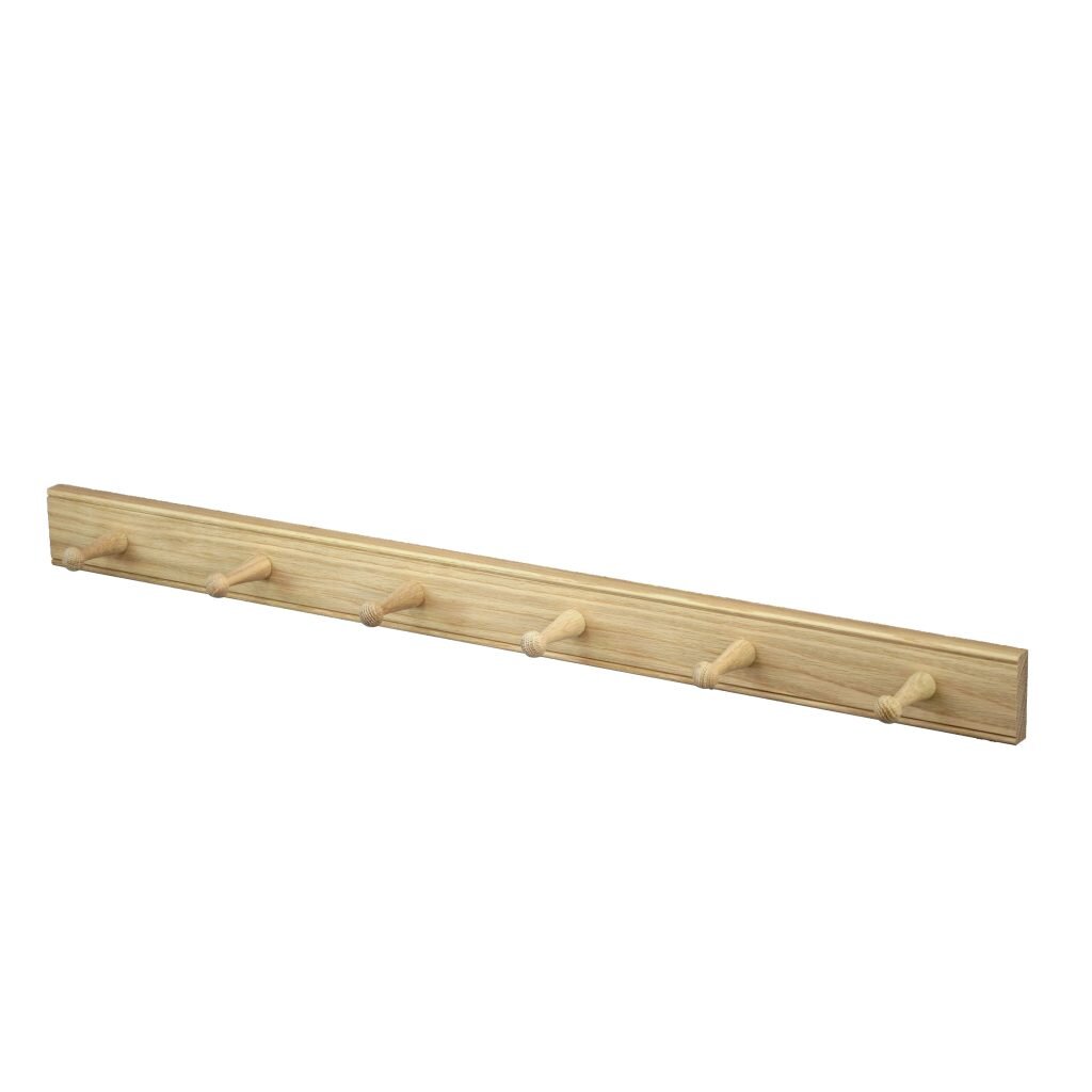 Wooden Peg Rail 6 Peg