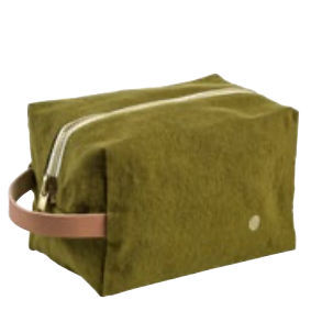 Small Cube Toiletry Bag Lichen Green