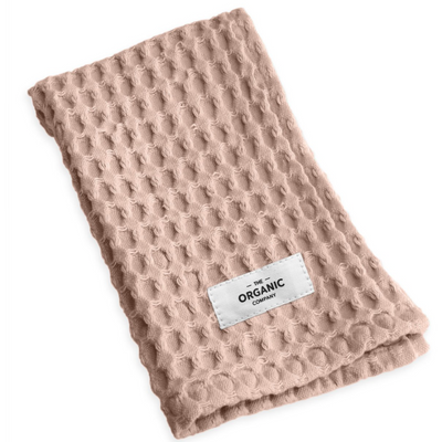 Big Waffle Wash Cloth- Pale Rose . The Organic Company