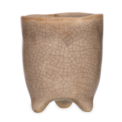 Ceramic crackled glaze stone plant pot
